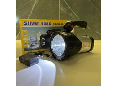 Мощный фонарь-прожектор 10W+28LED с АКБ 6000мАч (10 часов свечения)